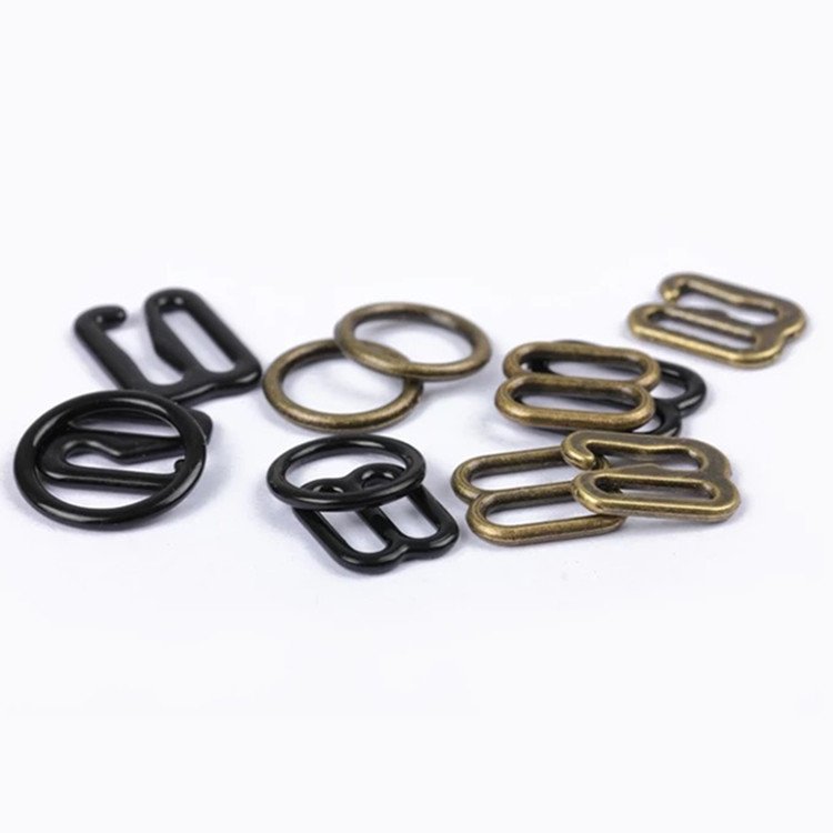 Bra Ring And Slider Metal Hooks Strap Nylon Coated Underwire Plastic Adjustable Shoulder Buckles Underwear Accessories