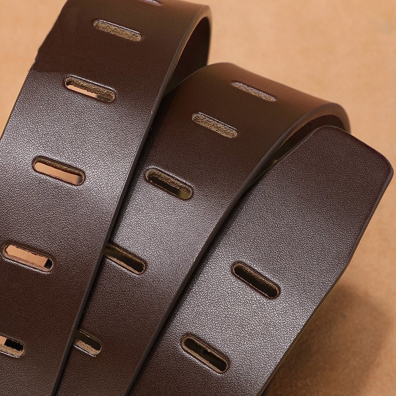 Best Quality Cowhide Genuine Leather Belt For Men Luxury Designer Male Belt Double Pin Buckle Jeans Strap