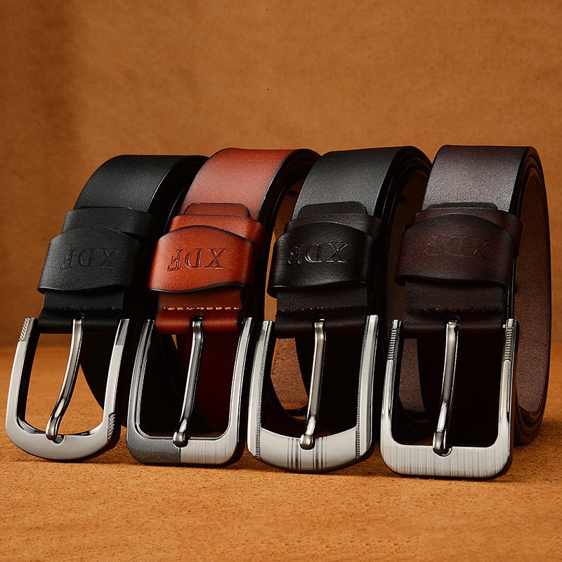 2024 Wholesale Fashion Genuine Leather Belt Women's Jeans Dress with Adjustable Solid Colors and Alloy Buckle for Waist Use