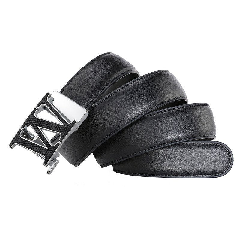 LQbelt W Colorful Belt Men's Automatic Buckle Genuine Leather Belts For Men Factory Custom Logo High Quality