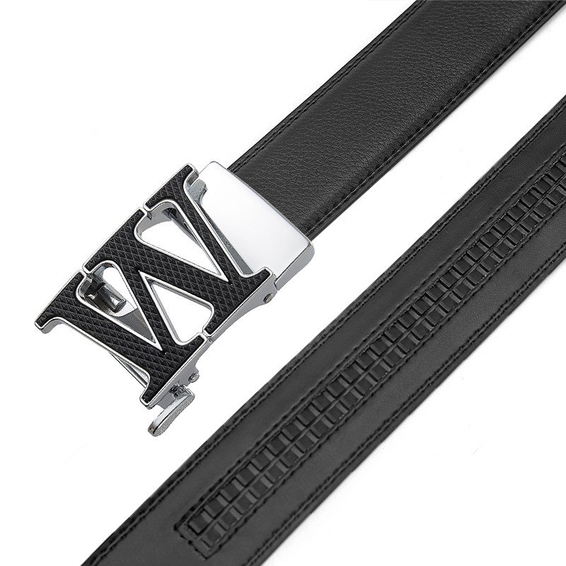 LQbelt W Colorful Belt Men's Automatic Buckle Genuine Leather Belts For Men Factory Custom Logo High Quality
