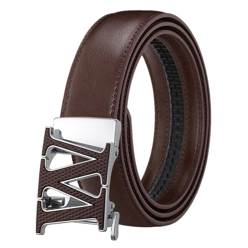 LQbelt W Colorful Belt Men's Automatic Buckle Genuine Leather Belts For Men Factory Custom Logo High Quality