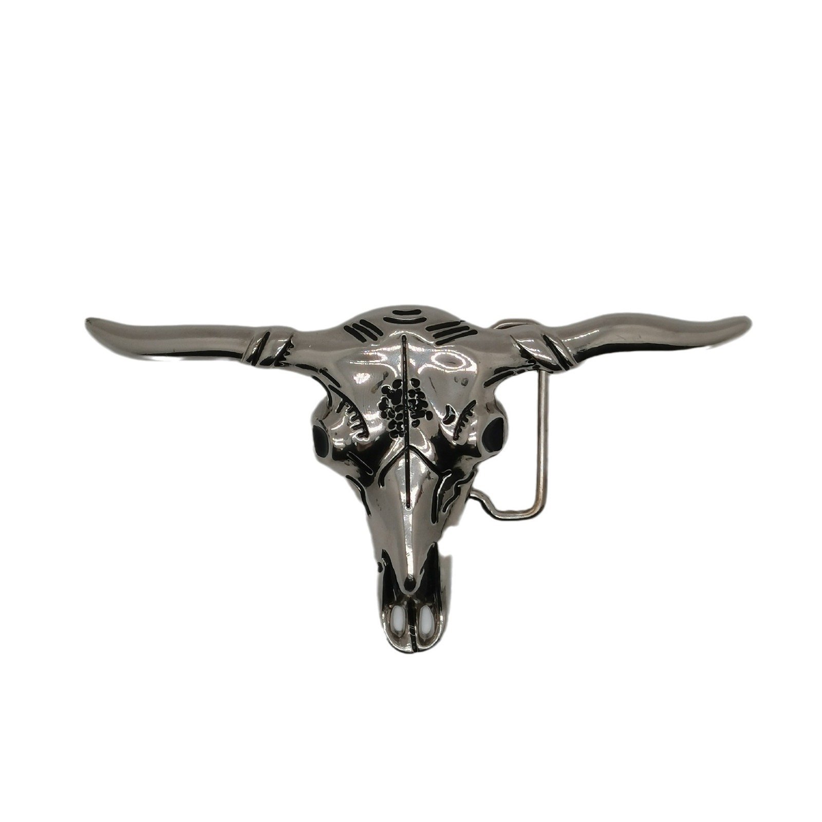 Personalizadas Bull Head Skull Belt Buckle Western Cowboy Logo Metal Belt Buckle Wholesale Custom Men Brass Belt Buckle 40mm