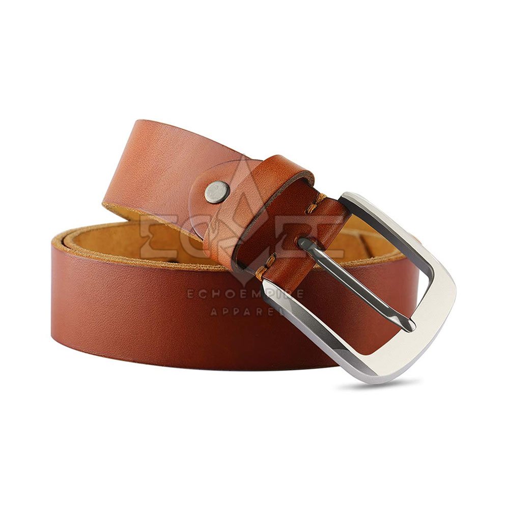 Popular Cow Hide Leather Belts For Men Split Leather Pin Buckles Belt Black Casual Customized Logo Style