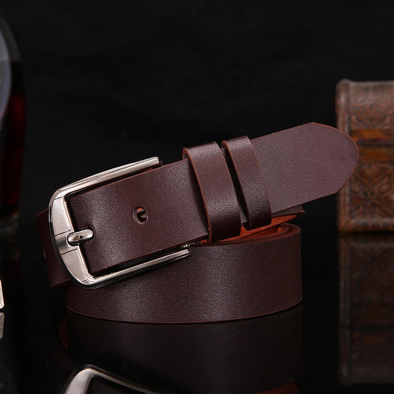 High Quality Luxury Leather Belts Men Logo Custom Design Adjustable Belt With Pin Buckle Classic