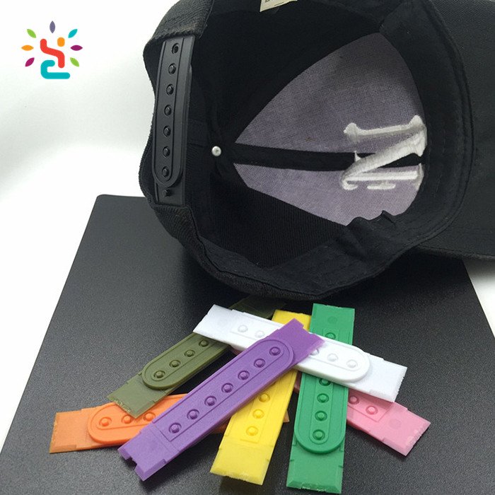 Plastic hat accessories snap buckle plastic customized single and double row seven hole row button spot hat closure replacement