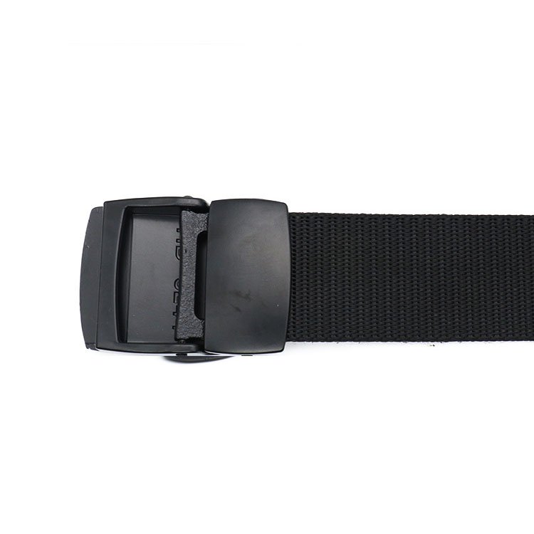 New Custom Logo Competitive Price Adjustable Nylon Belt Nylon Canvas Belt Coffee Color Tactical Belt