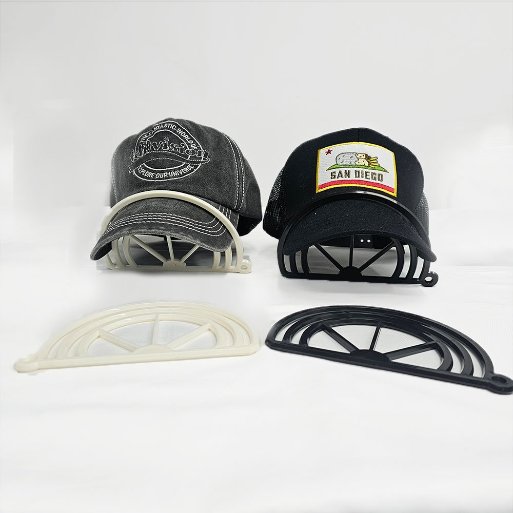 OEM Custom Logo Buckle Plastic Hat Accessories Snap Buckle Hat Brim Curving Band Cap Curver