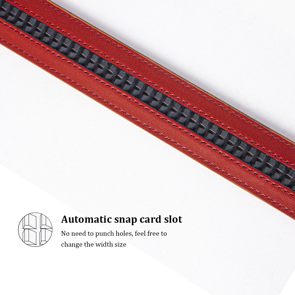 2024 Wholesale Genuine Leather Belt Luxury Business Men Black Adjustable Casual Automatic Buckle Belts