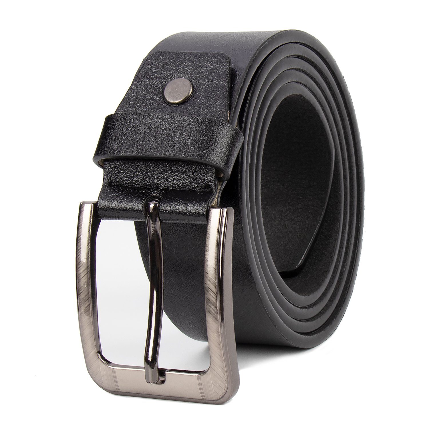 Antique genuine leather PU men's belt pin buckle jeans belt customized pattern belt factory leather men