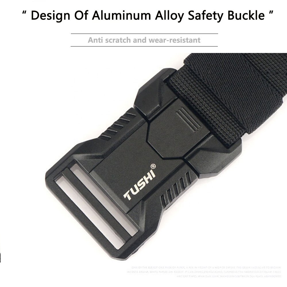 TUSHI Wholesale Nylon Belt Adjustable Quick Release Buckle Cinturon Tactico Negros Battle Duty Men Metal Buckle Tactical Belt