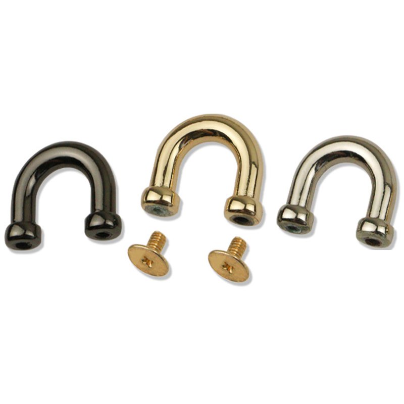 10/13mm Handbag Hardware Accessories U Rings For Connector Bag D Ring Arch Bridge Buckle