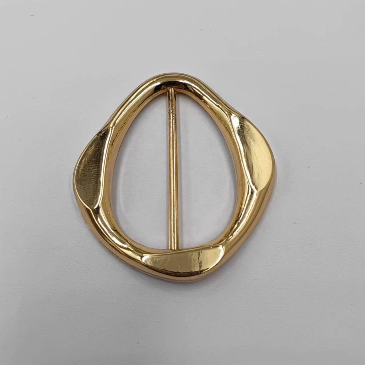 SHANGJIN Fashion Swimsuit Accessories Metal strap buckle zinc alloy swimwear gold metal hardware