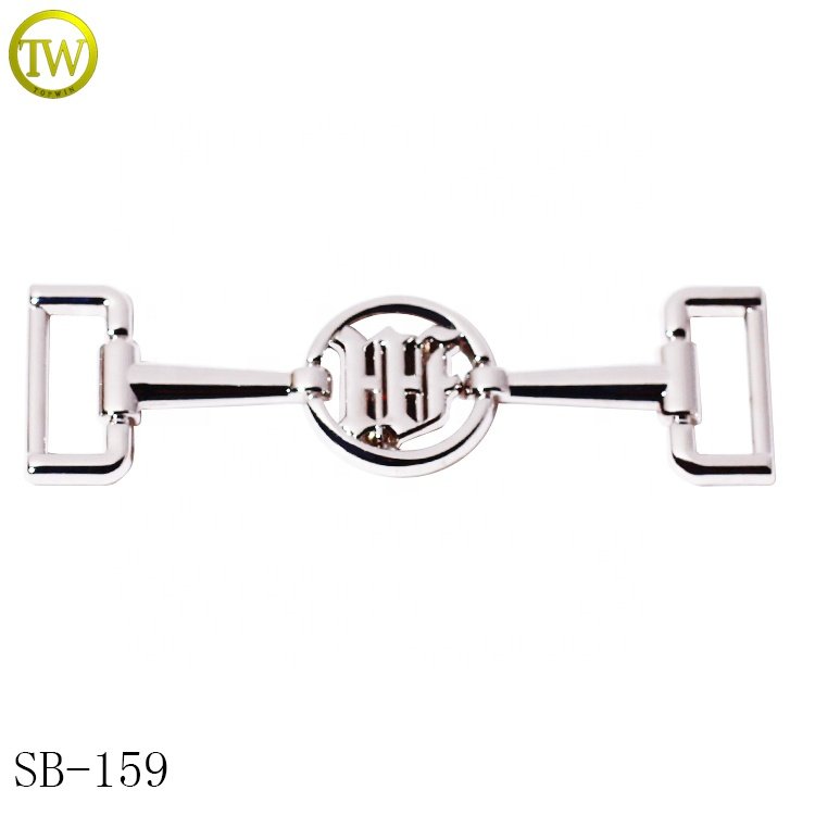 Waterproof bikini metal hardware manufacturer silver color beachwear clip clasp zinc alloy swimwear adjustable buckle fasteners