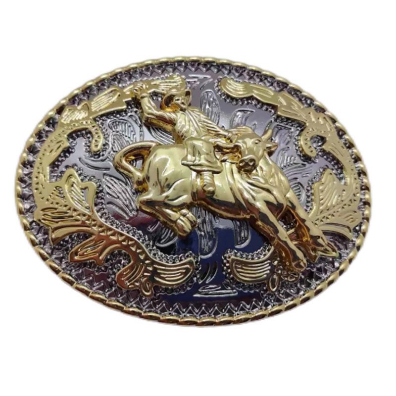 professional manufacturer custom Zinc Alloy running horse belt buckle plating Western belt buckle for belts