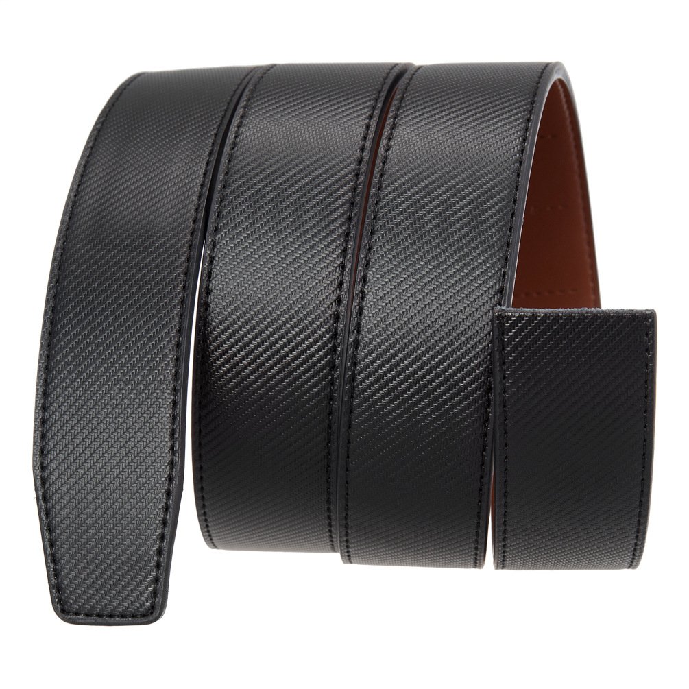 Factory OEM Custom Male Genuine Leather Belt Strap Ratche Belt Without Buckle Multicolor Automatic Buckle Cowhide Leather Strap