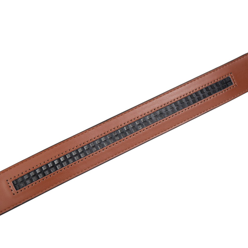 Factory OEM Custom Male Genuine Leather Belt Strap Ratche Belt Without Buckle Multicolor Automatic Buckle Cowhide Leather Strap
