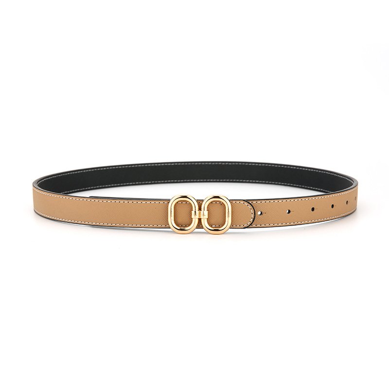 Custom size women leather waist belt ladies genuine leather buckle belt for women