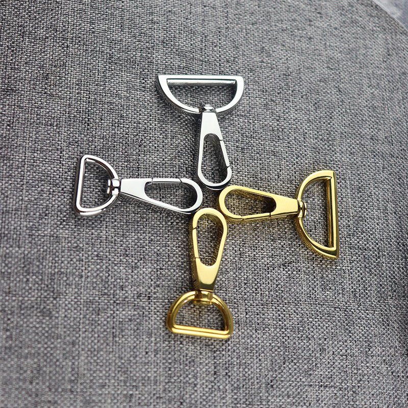 Wholesale Bag Hardware 2cm Metal Snap Hook Buckle Swivel 43mm in Stock Custom Dog Hook Lanyard Metal Swivel Snap Hook