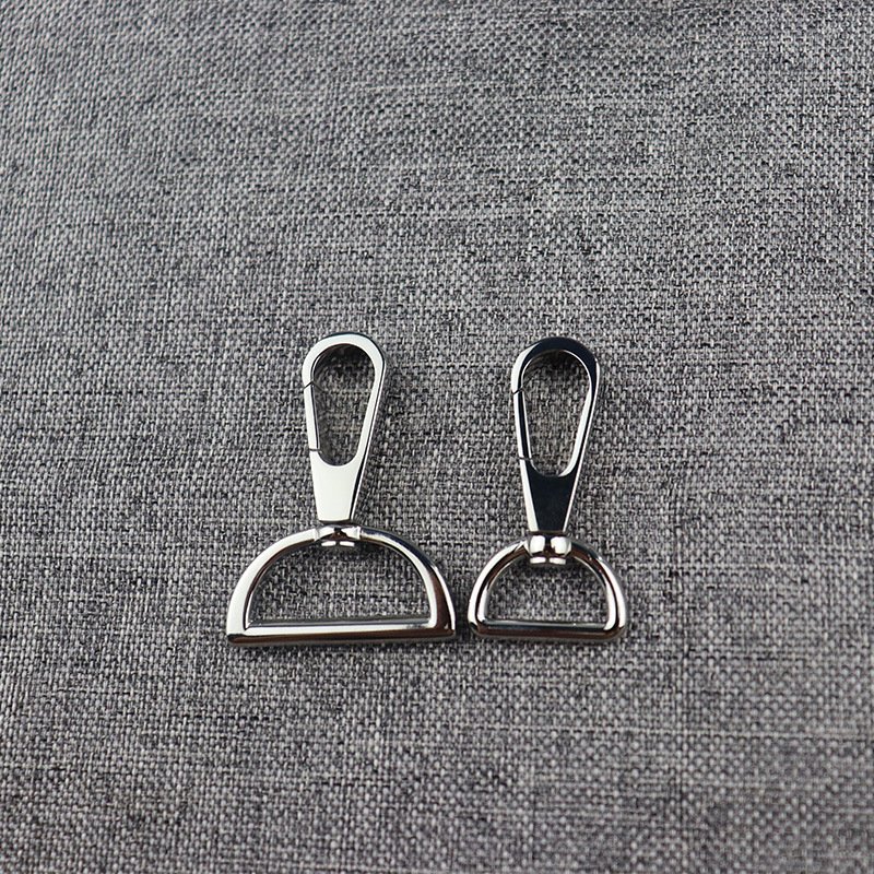 Wholesale Bag Hardware 2cm Metal Snap Hook Buckle Swivel 43mm in Stock Custom Dog Hook Lanyard Metal Swivel Snap Hook