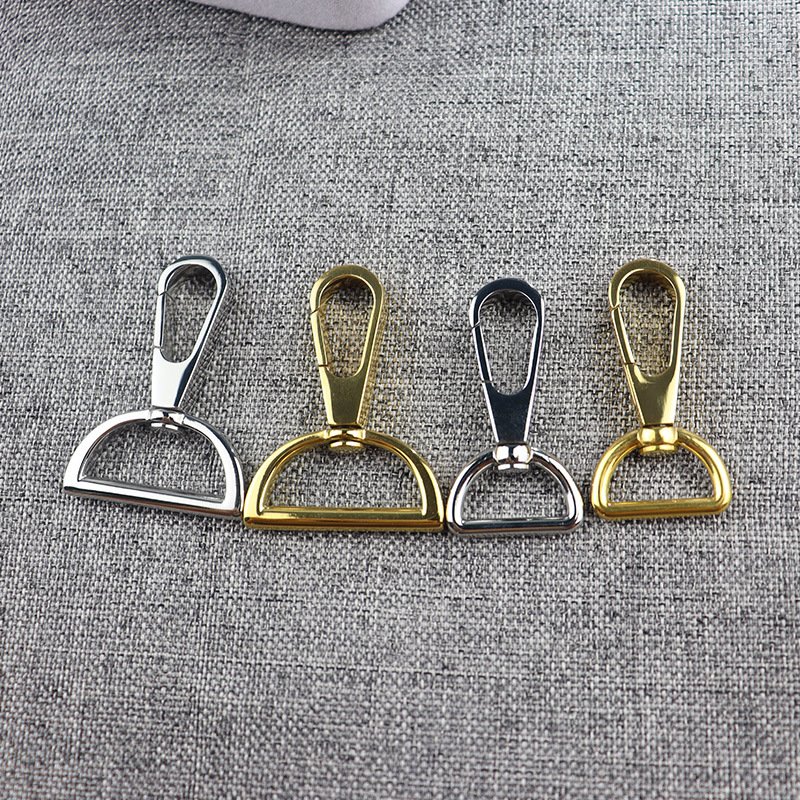Wholesale Bag Hardware 2cm Metal Snap Hook Buckle Swivel 43mm in Stock Custom Dog Hook Lanyard Metal Swivel Snap Hook