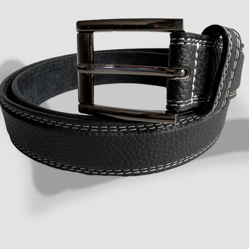 Men's simple two layer cowhide leather belt hundred and assorted needle buckle belt retro casual men's belt