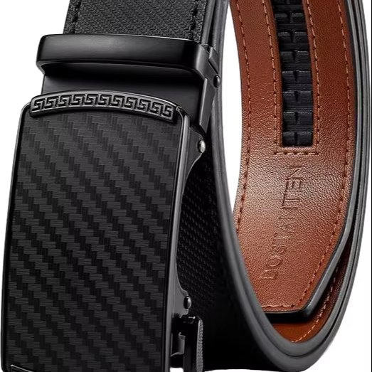 SAMPLE high quality genuine leather belt men's gift unisex fashion man belt automatic buckle