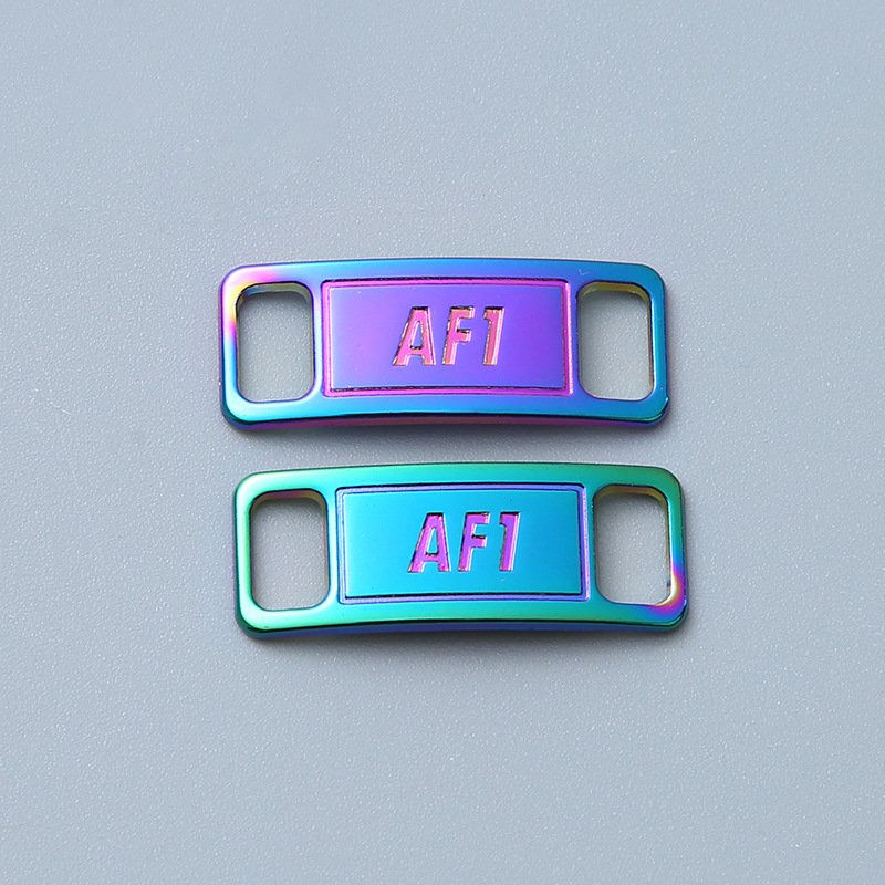 Custom Personalize with Colorful and Vibrant Shoe Lock Lace Charms Metal Shoelace Buckle for AF1 Sneaker