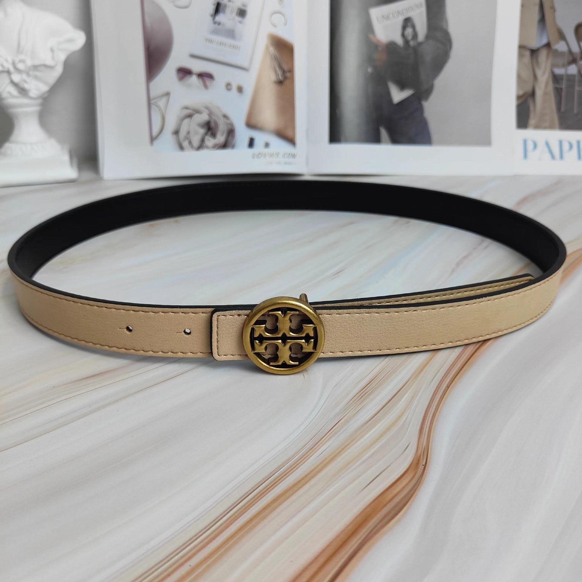 TB Luxury Designer Belts for Men and Women Custom Length Genuine Leather Famous Brand with Custom Logo Alloy Buckle