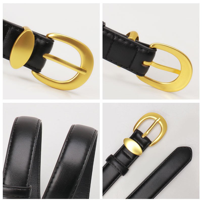 Wholesale High Quality Fashion Women's Belt Ladies Luxury Brand Belt Designer Gold Buckle Jeans Belts
