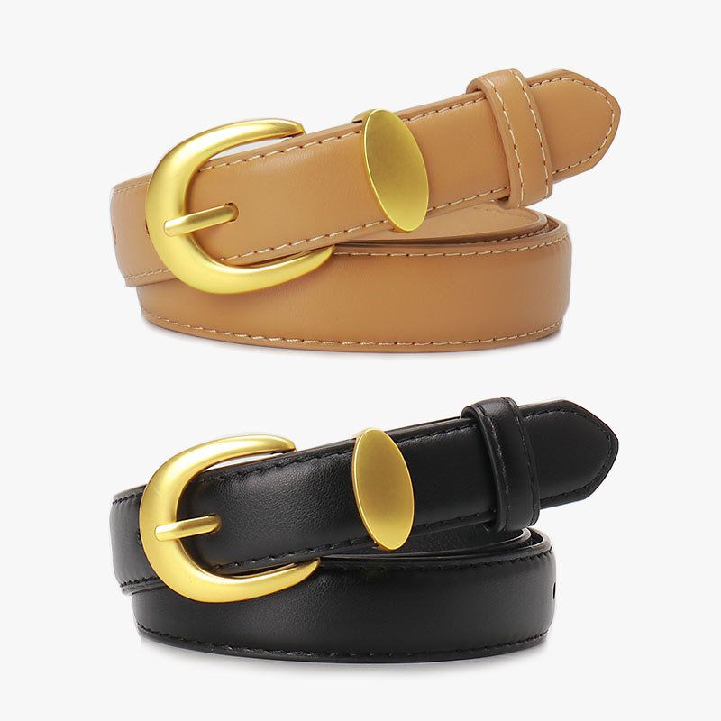 Wholesale High Quality Fashion Women's Belt Ladies Luxury Brand Belt Designer Gold Buckle Jeans Belts