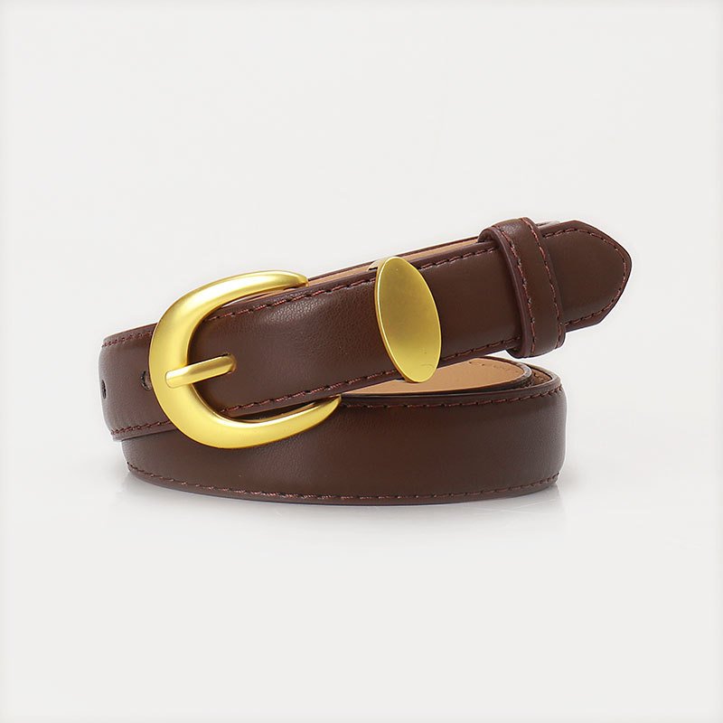 Wholesale High Quality Fashion Women's Belt Ladies Luxury Brand Belt Designer Gold Buckle Jeans Belts