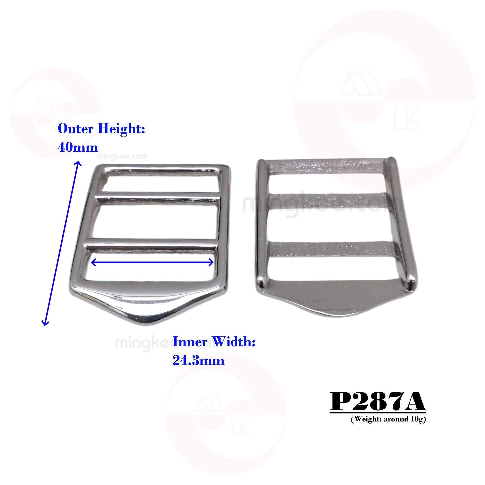 MING KEE METAL No rusted 24mm Use Zinc Alloy Metal Ladder Buckles Backpack