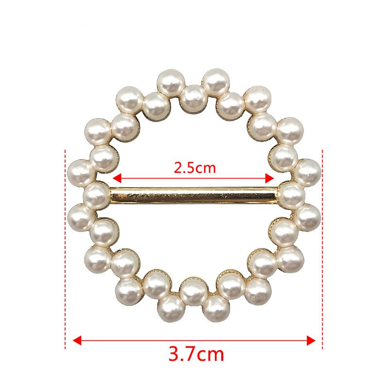 Detachable women T-shirt clasp tie ring clips scarf knot buckle