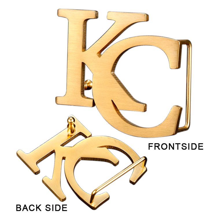 Factory Accept Custom Logo Metal Letter Plate Shape Luxury Silver Zinc Alloy Engraved Brand Men Belt Buckle For Leather Belt