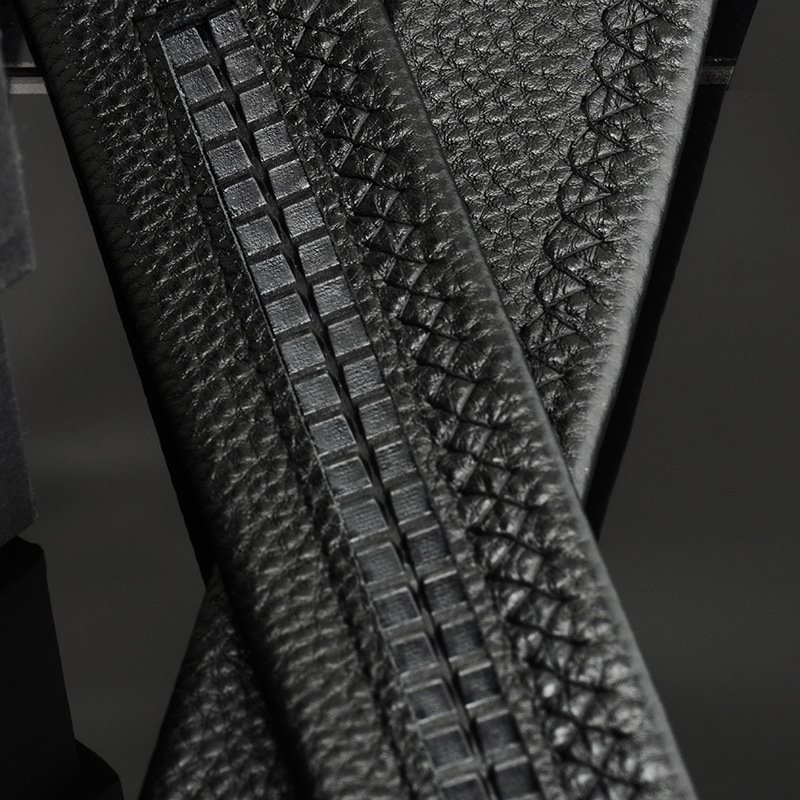 TXL384 Customize Logo Automatic Alloy Buckle Belts Male Casual Cowhide Waistband Mens Pants Genuine Leather Waist Belt