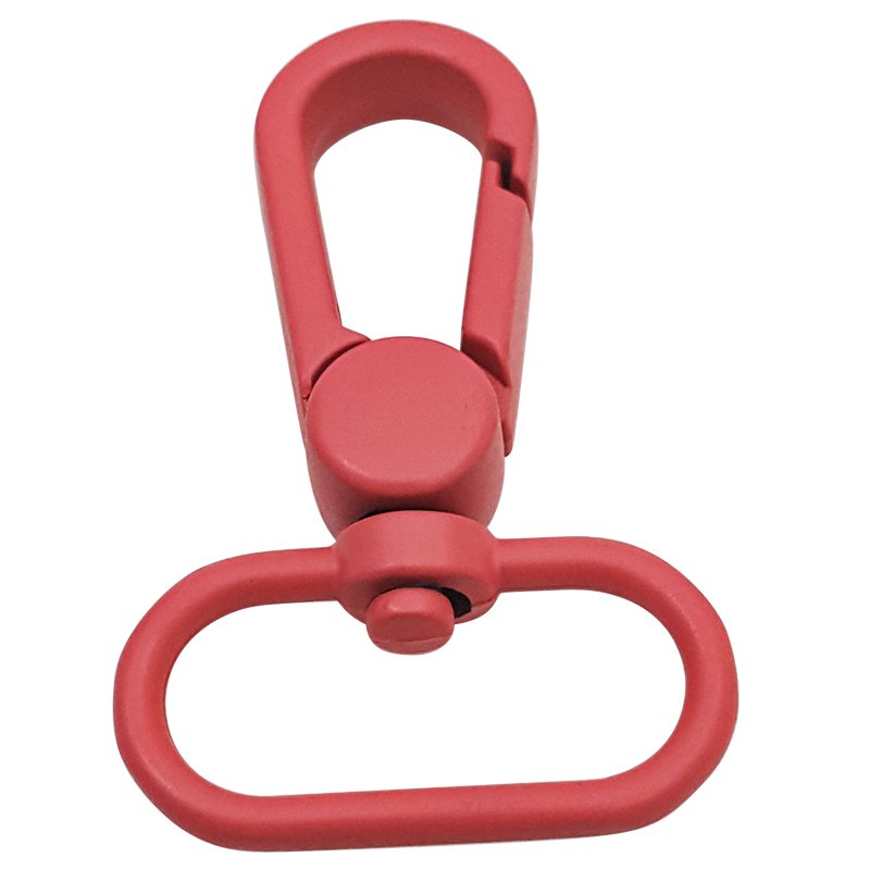Paint Red Metal Swivel Hook Bag Strap Connector Colorful Snap Hook Turn Pet Buckle For Handbag