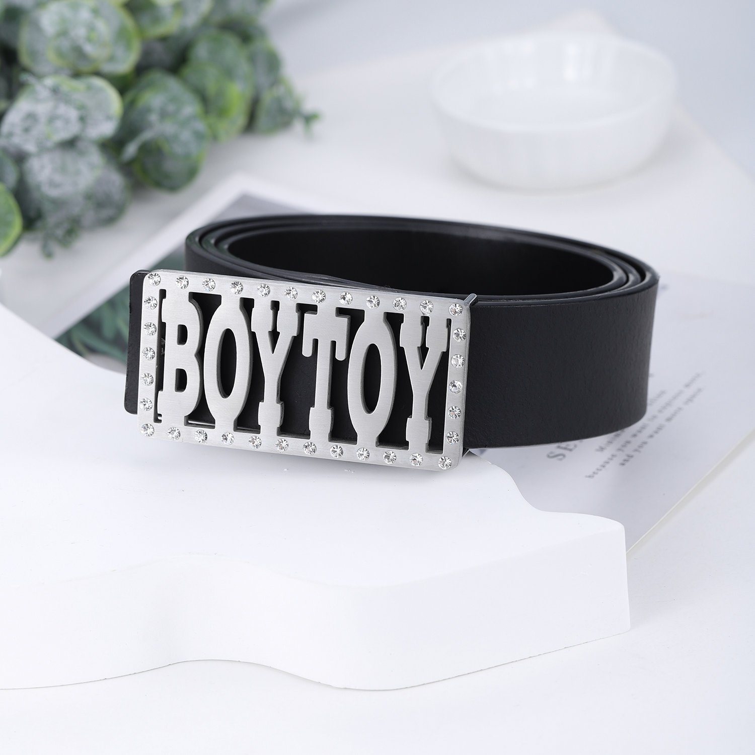 Belt Buckle Custom Manufacturer Brass Hollow Out Stainless steel 35mm 40mm Y2k Letter Shape Belt Buckle