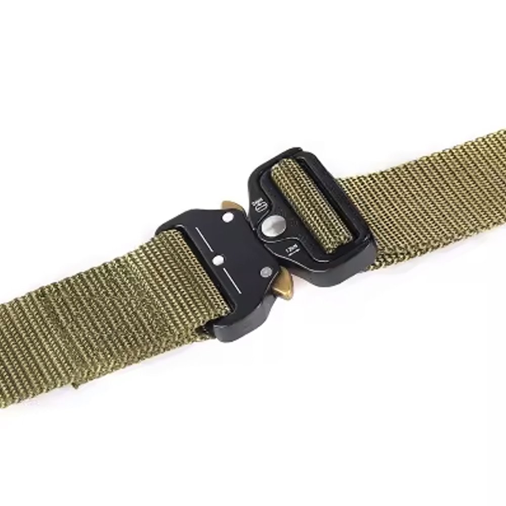 TRONYOND Soft Nylon Belt Camouflage Thickening Quick Release Canvas Tool waist Belt Men Metal Buckle Duty Combat Tactical Belt
