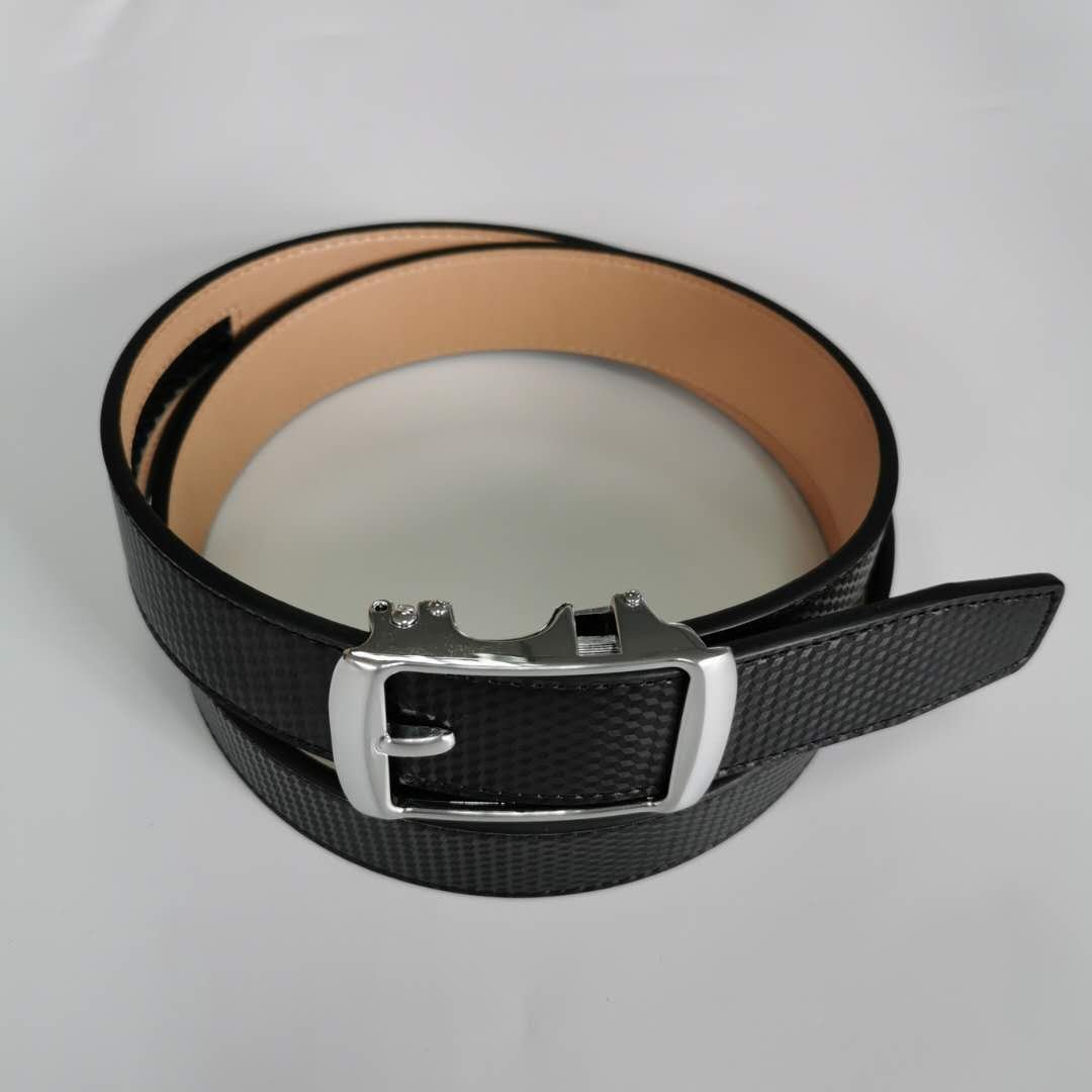 High Quality Business Mens Split & PU Leather with Automatic Sliding Buckle Belts genuine crocodile belts belt for men
