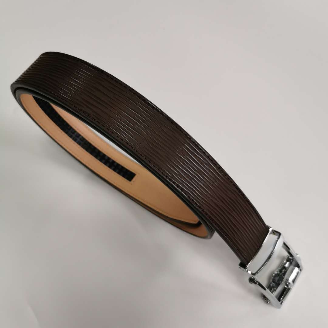 High Quality Business Mens Split & PU Leather with Automatic Sliding Buckle Belts genuine crocodile belts belt for men