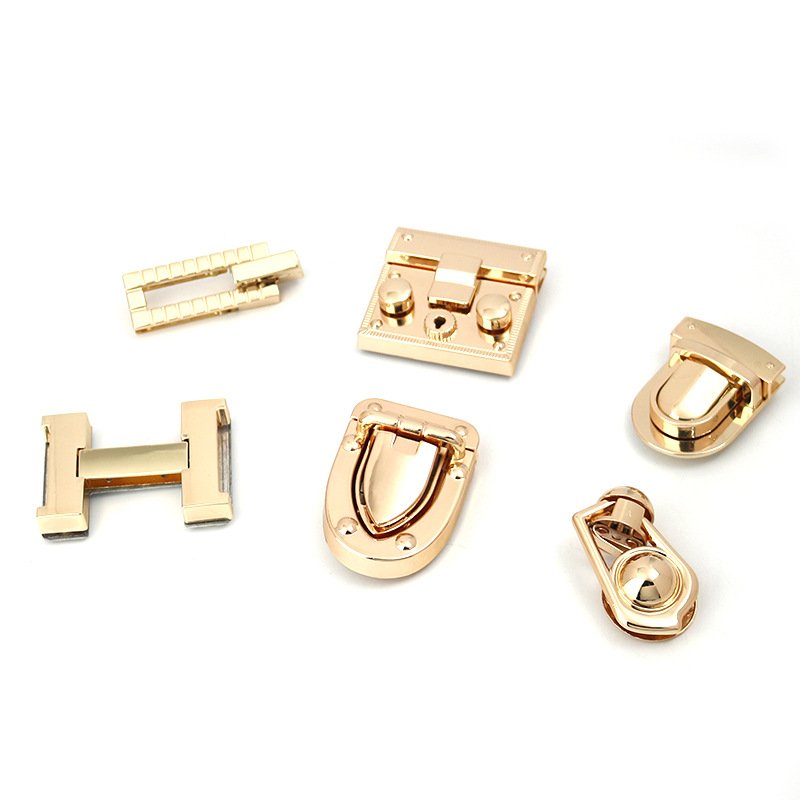 Hardware Accessories V Latch Optical Lock Decorative Fittings Buckle Bag Latch