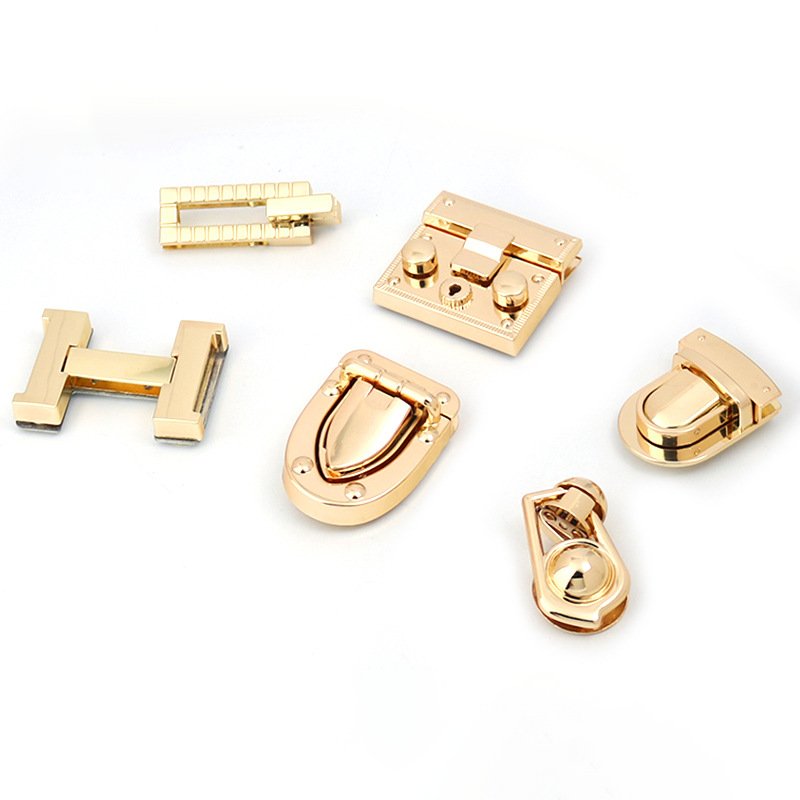 Hardware Accessories V Latch Optical Lock Decorative Fittings Buckle Bag Latch