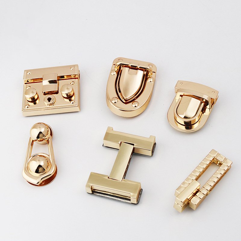 Hardware Accessories V Latch Optical Lock Decorative Fittings Buckle Bag Latch