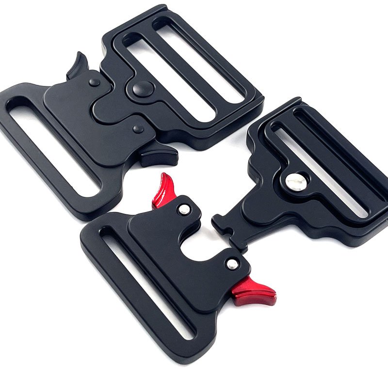 Wholesale 2" Large Heavy Duty 50MM Red Style 58MM Vest Metal Cobra Tactical Belt Buckle 45MM
