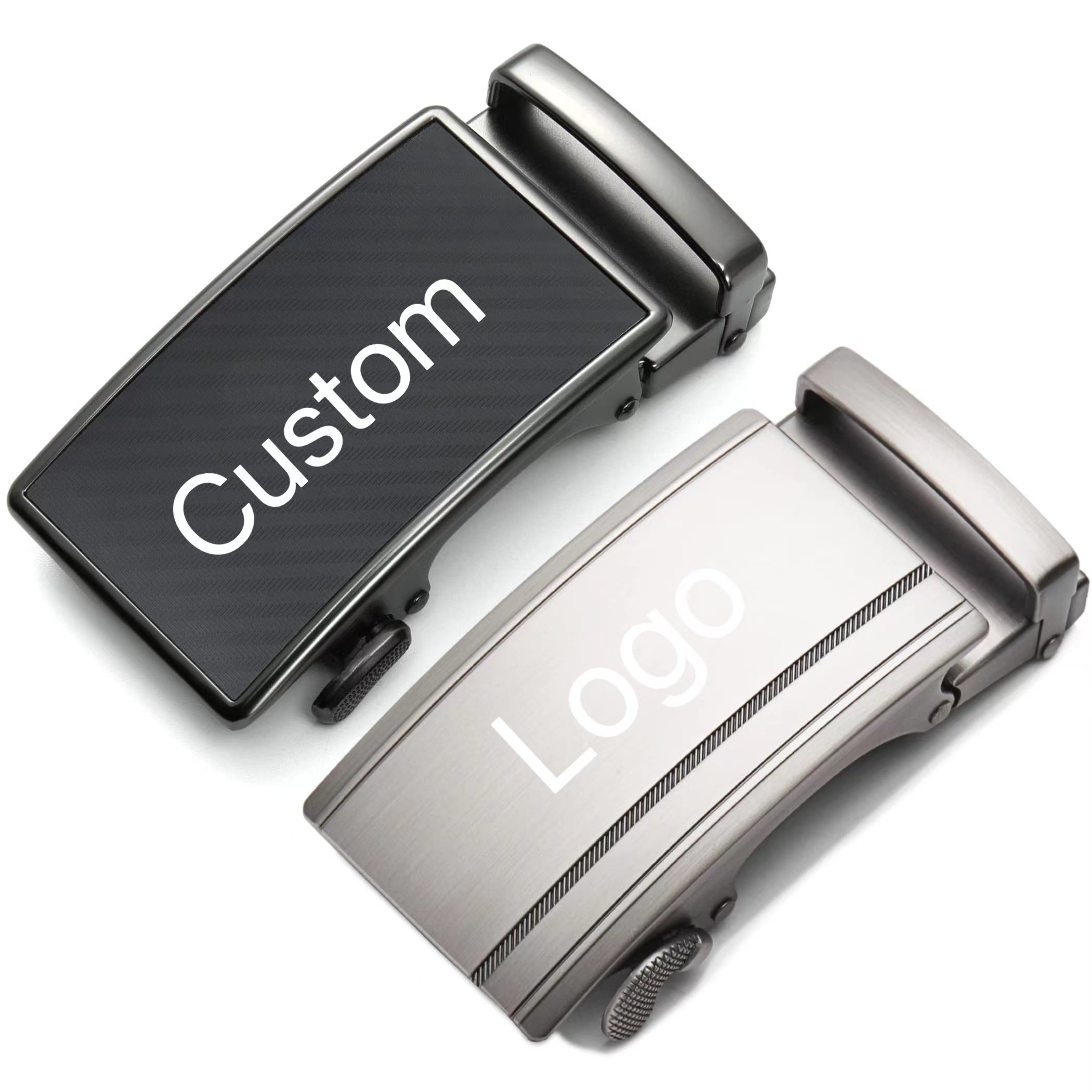 40mm Zinc Alloy Wholesale Custom Logo Men Metal Ratchet Automatic Belt Buckles
