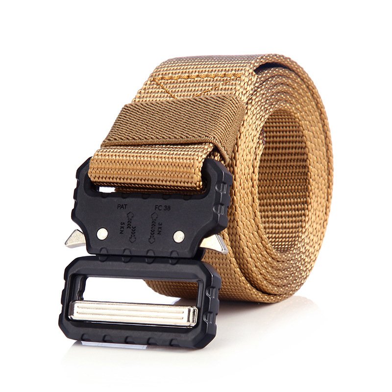 Top Design Wholesale Outdoor Heavy Duty Men Nylon Belts Metal Buckle Universal Nylon Adjustable Tactical Belt