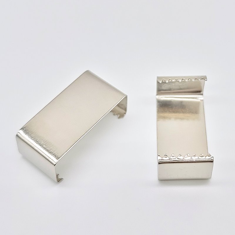 China Factory Wholesale Clothes Bag Hardware Accessories High Quality Metal Crimps Tail Clips Buckles For Ribbon Lanyards