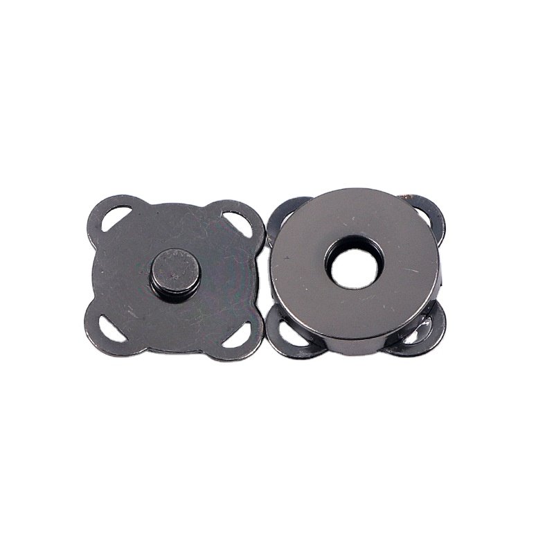 Magnetic Snap Button Metal Plum Blossom Sew on Button Clasps Fasteners for Purses Handbag Clothes DIY Accessories