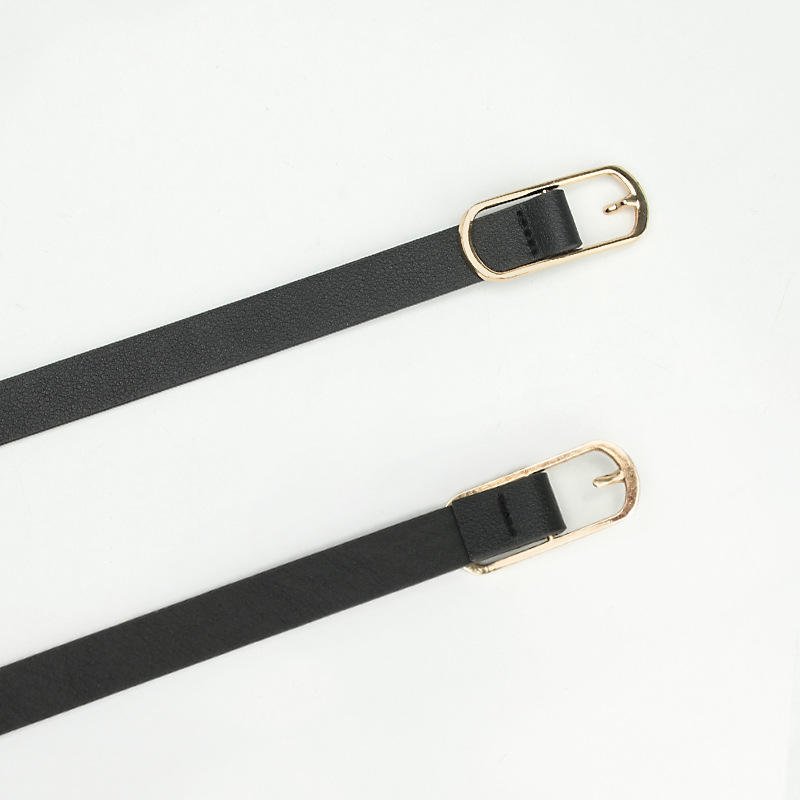 Wholesale High Fashion Real Cow Leather Belts for Women Casual & Business Use with Gold Alloy Buckle